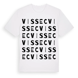 Vissec ordlek t-shirt – ekologisk bomull t-shirt från Pinshirt