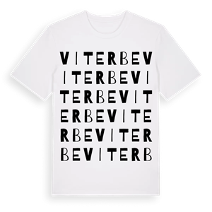 Viterbe ordlek t-shirt – ekologisk bomull t-shirt från Pinshirt