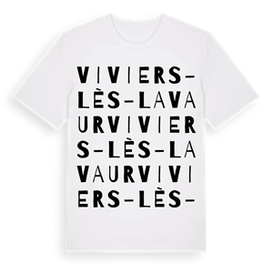 Viviers-lès-Lavaur ordlek t-shirt – ekologisk bomull t-shirt från Pinshirt