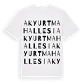 Akyurt Mahallesi ordlek t-shirt