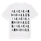 Alacalar Mahallesi ordlek t-shirt