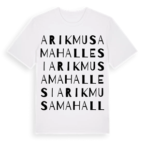 Arıkmusa Mahallesi ordlek t-shirt – ekologisk bomull t-shirt från Pinshirt
