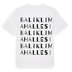 Balıklı Mahallesi ordlek t-shirt – ekologisk bomull t-shirt från Pinshirt