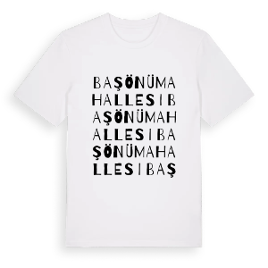 Başönü Mahallesi ordlek t-shirt – ekologisk bomull t-shirt från Pinshirt