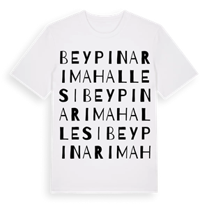 Beypınarı Mahallesi ordlek t-shirt – ekologisk bomull t-shirt från Pinshirt