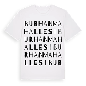 Burhan Mahallesi ordlek t-shirt – ekologisk bomull t-shirt från Pinshirt