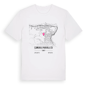 Çamurlu Mahallesi karta t-shirt – ekologisk bomull t-shirt från Pinshirt