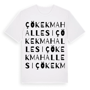 Çökek Mahallesi ordlek t-shirt – ekologisk bomull t-shirt från Pinshirt