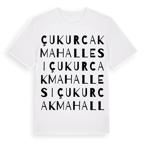Çukurcak Mahallesi ordlek t-shirt – ekologisk bomull t-shirt från Pinshirt