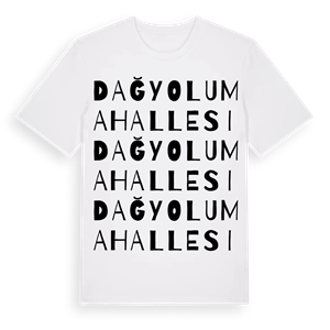 Dağyolu Mahallesi ordlek t-shirt – ekologisk bomull t-shirt från Pinshirt