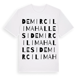 Demircili Mahallesi ordlek t-shirt – ekologisk bomull t-shirt från Pinshirt