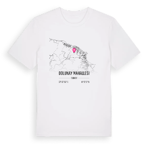 Dolunay Mahallesi karta t-shirt – ekologisk bomull t-shirt från Pinshirt