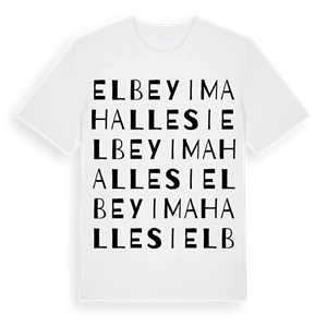 Elbeyi Mahallesi ordlek t-shirt – ekologisk bomull t-shirt från Pinshirt