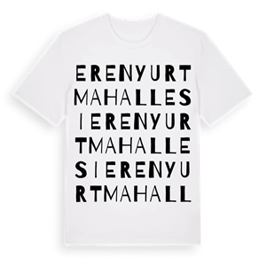 Erenyurt Mahallesi ordlek t-shirt – ekologisk bomull t-shirt från Pinshirt
