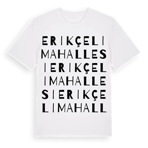 Erikçeli Mahallesi ordlek t-shirt – ekologisk bomull t-shirt från Pinshirt