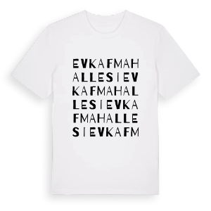 Evkaf Mahallesi ordlek t-shirt – ekologisk bomull t-shirt från Pinshirt