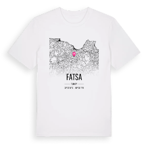 Fatsa karta t-shirt – ekologisk bomull t-shirt från Pinshirt