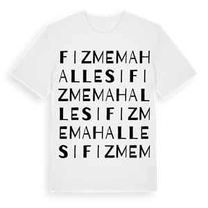 Fizme Mahallesi ordlek t-shirt – ekologisk bomull t-shirt från Pinshirt