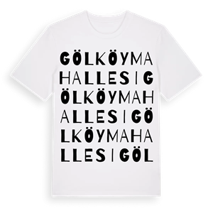 Gölköy Mahallesi ordlek t-shirt – ekologisk bomull t-shirt från Pinshirt