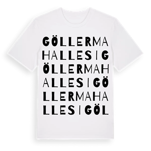 Göller Mahallesi ordlek t-shirt – ekologisk bomull t-shirt från Pinshirt