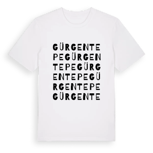 Gürgentepe ordlek t-shirt – ekologisk bomull t-shirt från Pinshirt