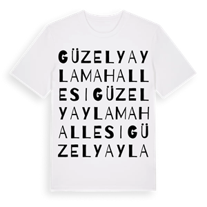 Güzelyayla Mahallesi ordlek t-shirt – ekologisk bomull t-shirt från Pinshirt