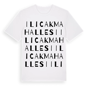 Ilıcak Mahallesi ordlek t-shirt – ekologisk bomull t-shirt från Pinshirt