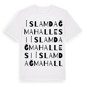 İslamdağ Mahallesi ordlek t-shirt – ekologisk bomull t-shirt från Pinshirt