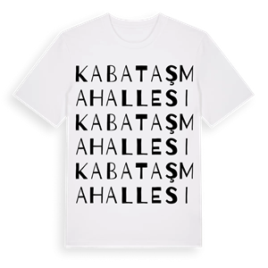 Kabataş Mahallesi ordlek t-shirt – ekologisk bomull t-shirt från Pinshirt