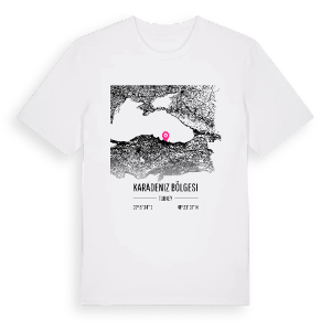 Karadeniz Bölgesi karta t-shirt – ekologisk bomull t-shirt från Pinshirt