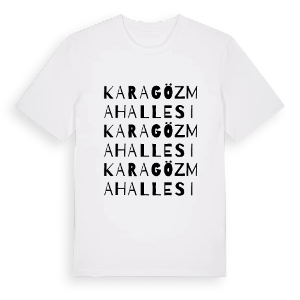 Karagöz Mahallesi ordlek t-shirt – ekologisk bomull t-shirt från Pinshirt