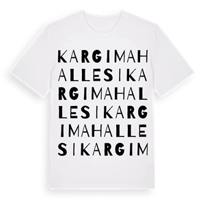 Kargı Mahallesi ordlek t-shirt – ekologisk bomull t-shirt från Pinshirt