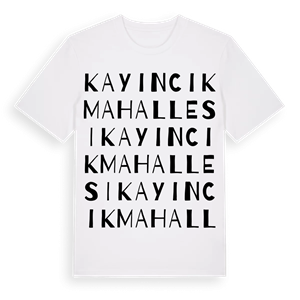 Kayıncık Mahallesi ordlek t-shirt – ekologisk bomull t-shirt från Pinshirt