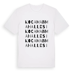 Kocaman Mahallesi ordlek t-shirt – ekologisk bomull t-shirt från Pinshirt
