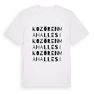 Kozören Mahallesi ordlek t-shirt – ekologisk bomull t-shirt från Pinshirt