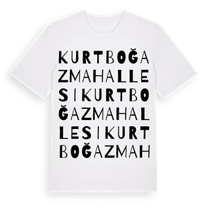 Kurtboğaz Mahallesi ordlek t-shirt – ekologisk bomull t-shirt från Pinshirt