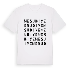 Mesudiye ordlek t-shirt – ekologisk bomull t-shirt från Pinshirt