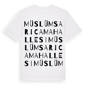 Müslümsarıca Mahallesi ordlek t-shirt – ekologisk bomull t-shirt från Pinshirt