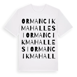 Ormancık Mahallesi ordlek t-shirt – ekologisk bomull t-shirt från Pinshirt