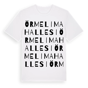 Örmeli Mahallesi ordlek t-shirt – ekologisk bomull t-shirt från Pinshirt