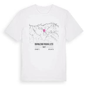 Ramazan Mahallesi karta t-shirt – ekologisk bomull t-shirt från Pinshirt