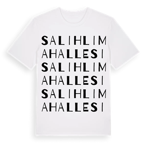 Salihli Mahallesi ordlek t-shirt – ekologisk bomull t-shirt från Pinshirt