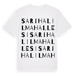 Sarıhalil Mahallesi ordlek t-shirt – ekologisk bomull t-shirt från Pinshirt