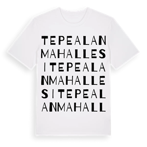 Tepealan Mahallesi ordlek t-shirt – ekologisk bomull t-shirt från Pinshirt