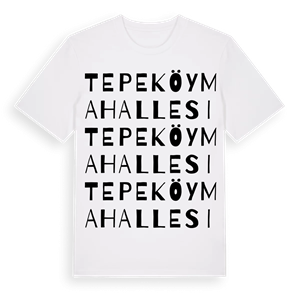 Tepeköy Mahallesi ordlek t-shirt – ekologisk bomull t-shirt från Pinshirt
