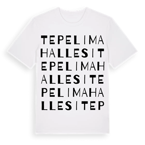 Tepeli Mahallesi ordlek t-shirt – ekologisk bomull t-shirt från Pinshirt