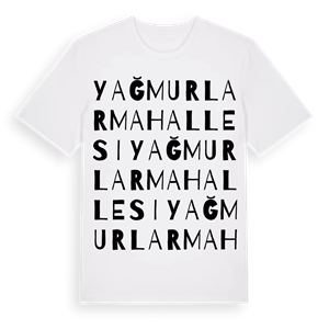 Yağmurlar Mahallesi ordlek t-shirt – ekologisk bomull t-shirt från Pinshirt