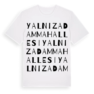 Yalnızadam Mahallesi ordlek t-shirt – ekologisk bomull t-shirt från Pinshirt