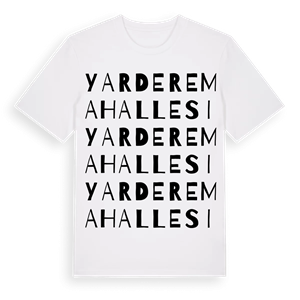 Yardere Mahallesi ordlek t-shirt – ekologisk bomull t-shirt från Pinshirt
