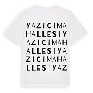 Yazıcı Mahallesi ordlek t-shirt – ekologisk bomull t-shirt från Pinshirt